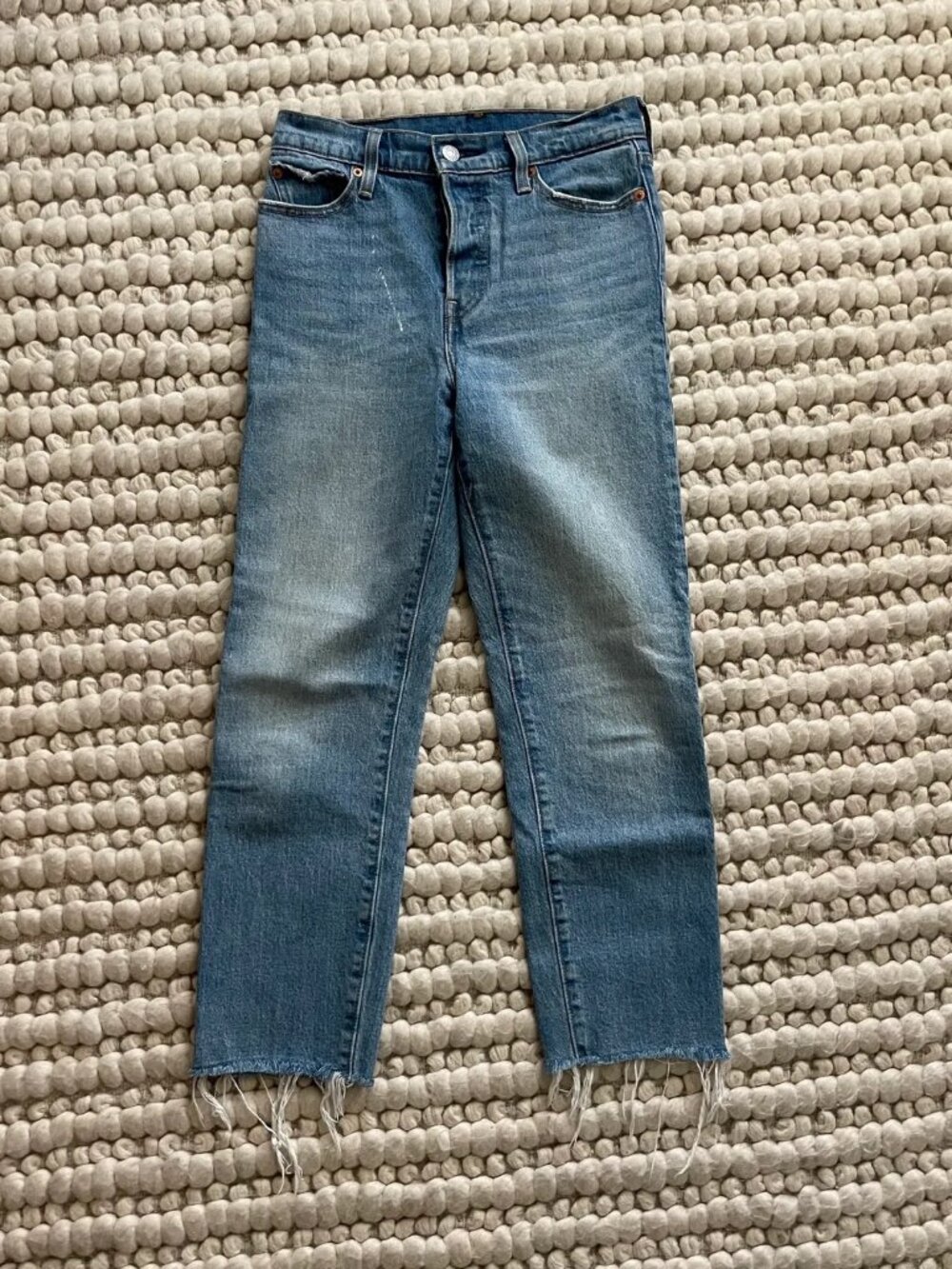 LEVIS Cropped Boyfriend Jeans Relaxed Fit Size 26